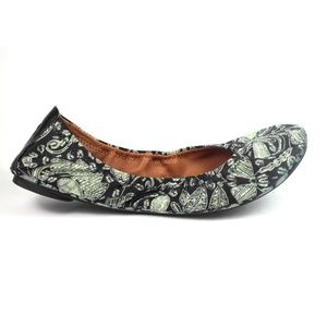 Lucky Brand Womens Ballet Flats Emmie Black Sz 9.5